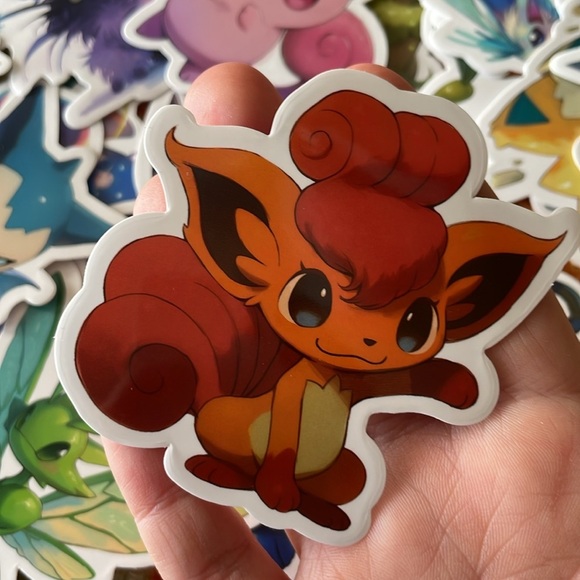 50 Chibi Style Pokémon Stickers - Picture 4 of 5